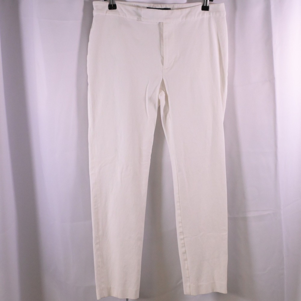 Lauren Ralph Lauren Black Label White Ankle Pants Women's 6 31x26